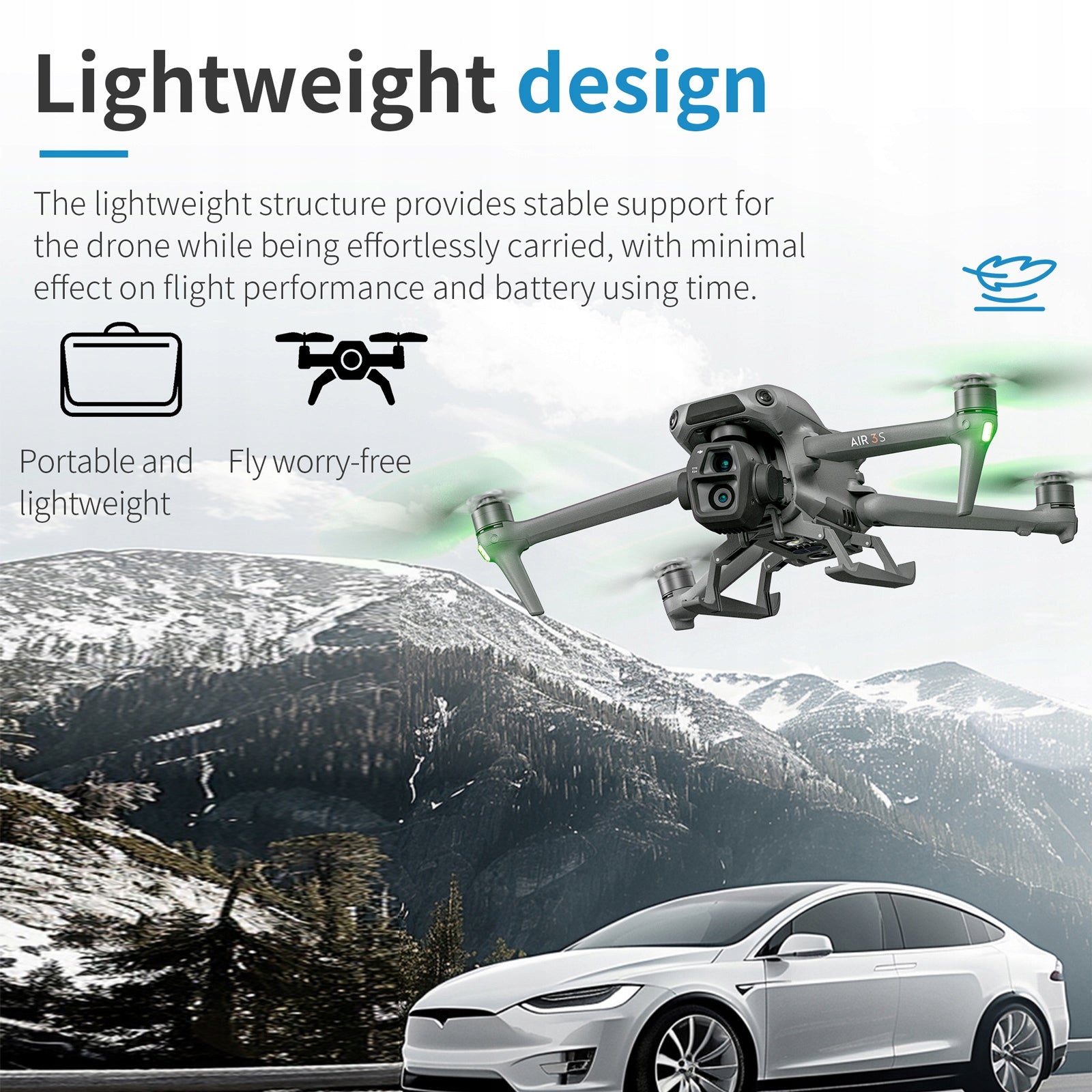 LANDING GEAR FOR DJI AIR 3/AIR 3S FOLDABLE EXTENDED QUICK RELEASE PROTECTOR Brand STARTRC