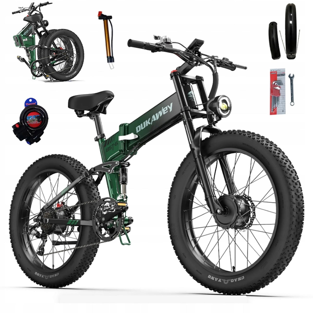 LANKELEISI DUKAWey BTS-6 2000W 17,5AH 120km 26" Off-road Electric Vehicle