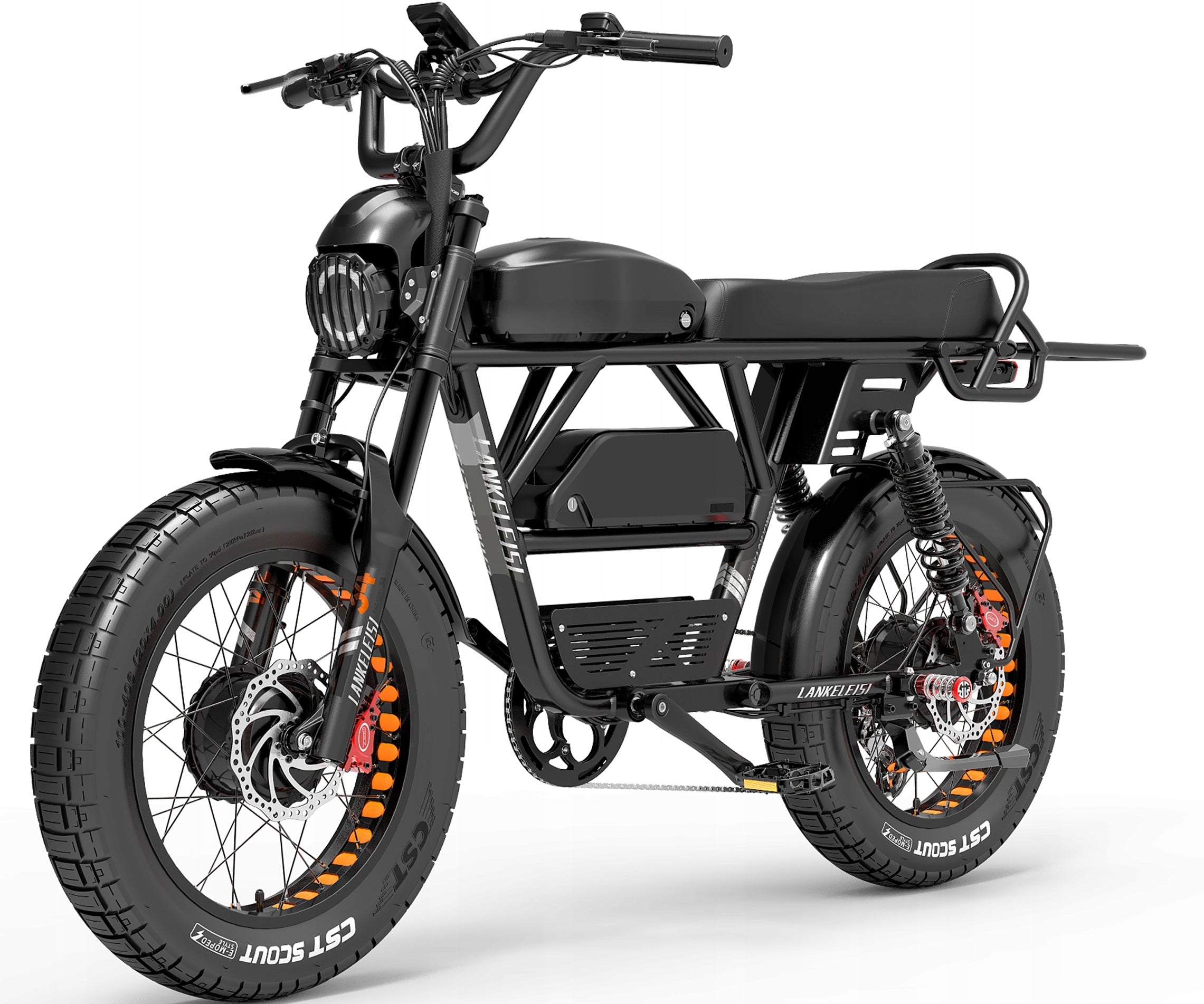 LANKELEISI Electric Vehicle 2000W 48KM/H 280HP SAMSUNG 48V 45AH Battery
