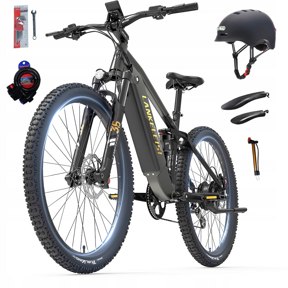 LANKELEISI Electric vehicle 1000W 44KM/H 48V20AH 150KM 29"Off-road+Helmet