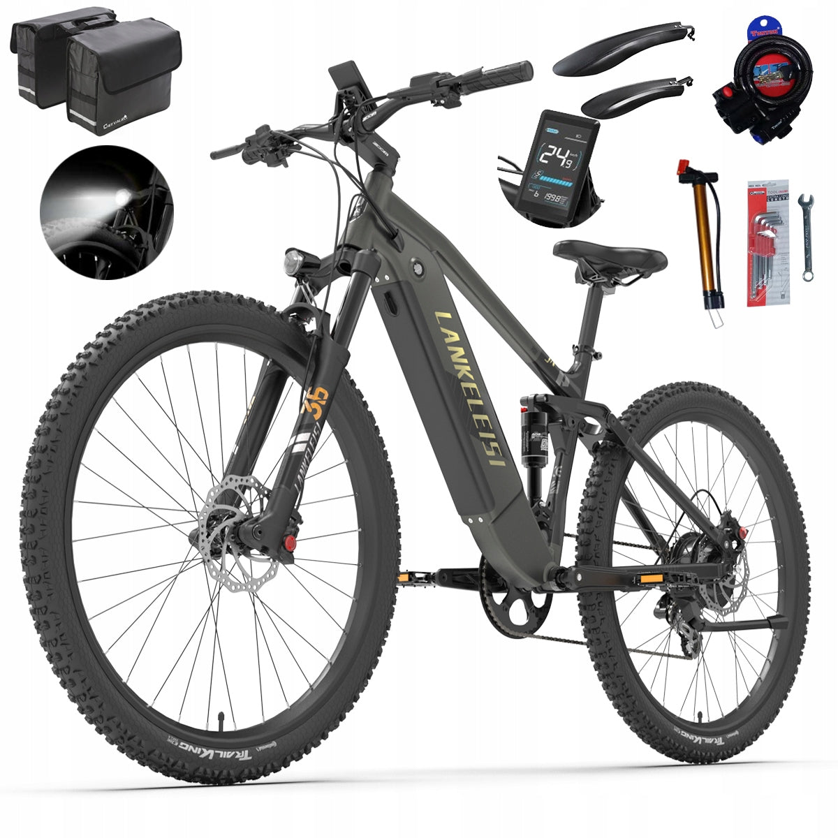 LANKELEISI Electric vehicle RX600PRO Samsung 48V20Ah 1000W Hydraulic
