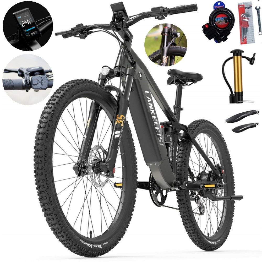 LANKELEISI RX600PRO male/female Electric Vehicle 1000W 44KM/H 150KM 29"