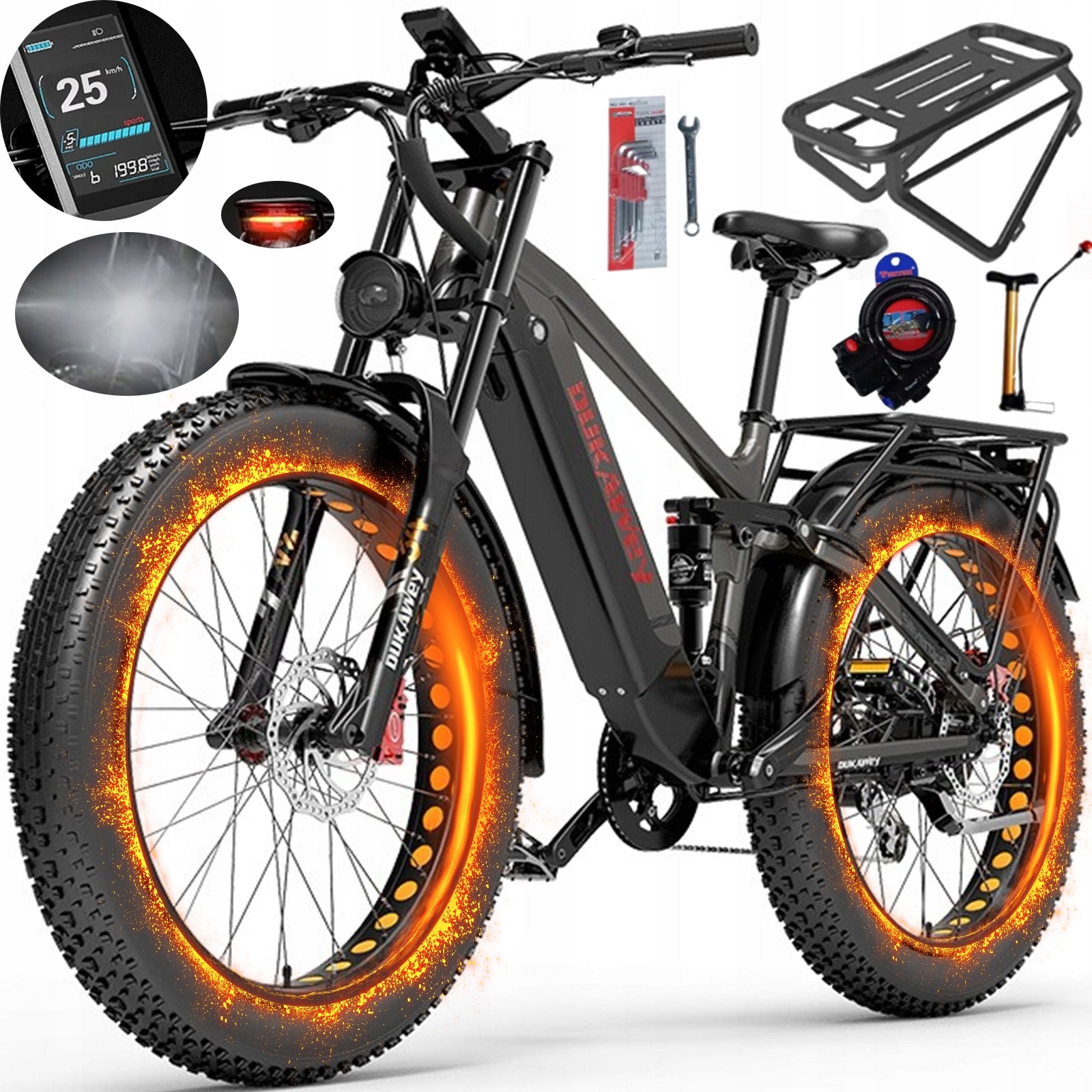 LANKELEISI Silvertip8 Electric Vehicle 1000W 52V20AH 52 km/h male/female