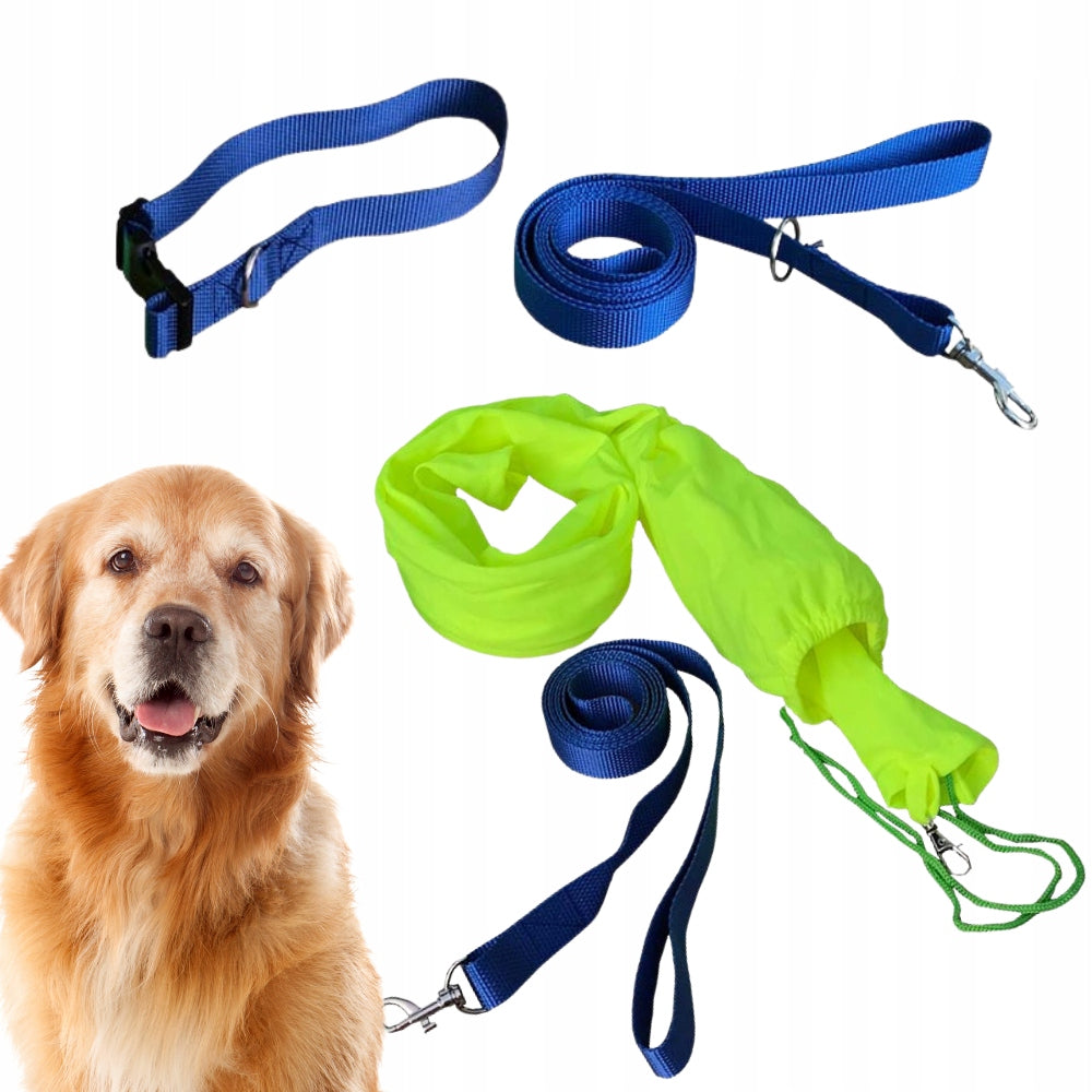 LANYARD 1,8m + LANYARD TRAINING 1,8m + COLLAR TRADITIONAL FLUO REFLECTIVE SET