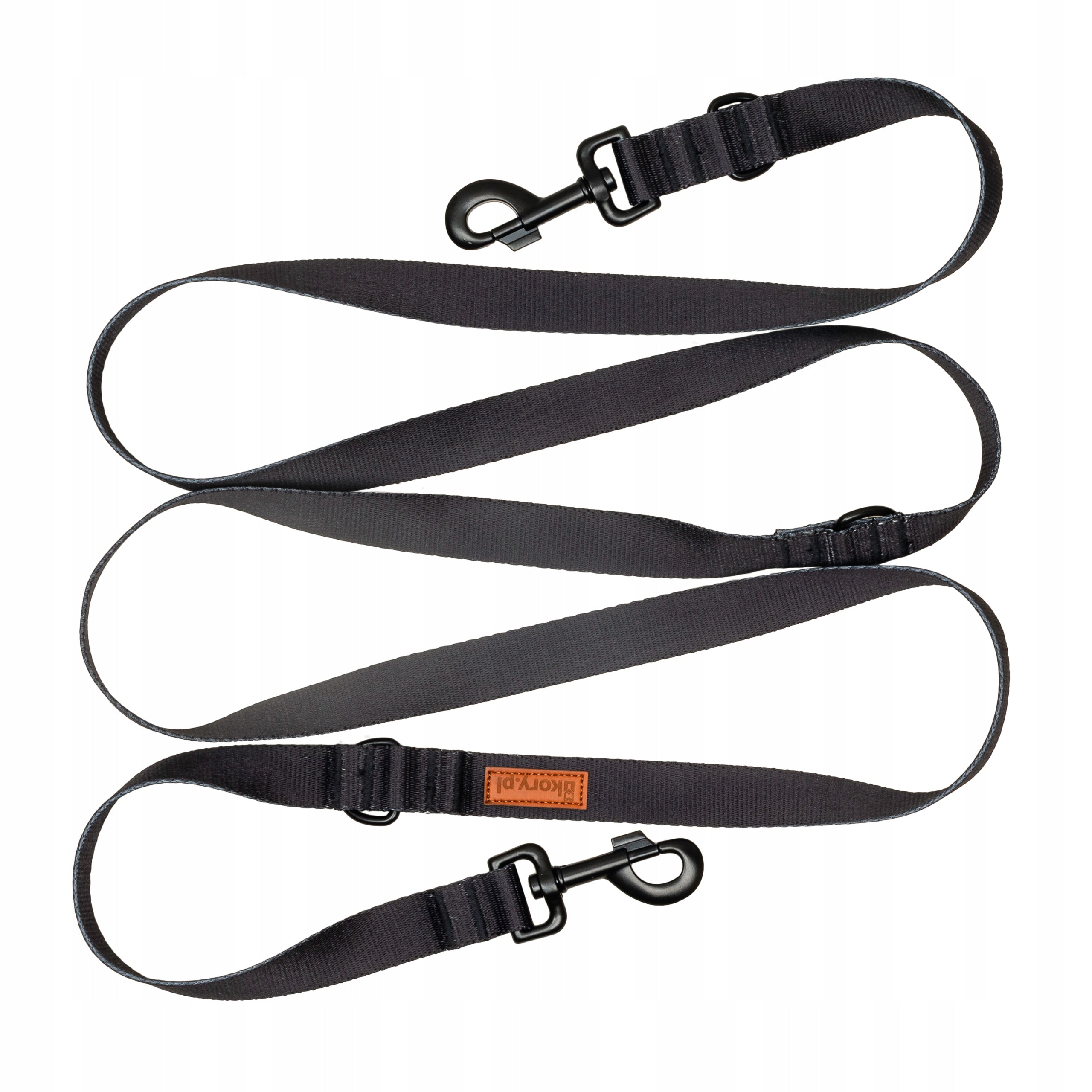 LANYARD 500 cm for dog up to 20 kg spike TAPE 20 mm Ukory BLACK EAN (GTIN) 5905999417684