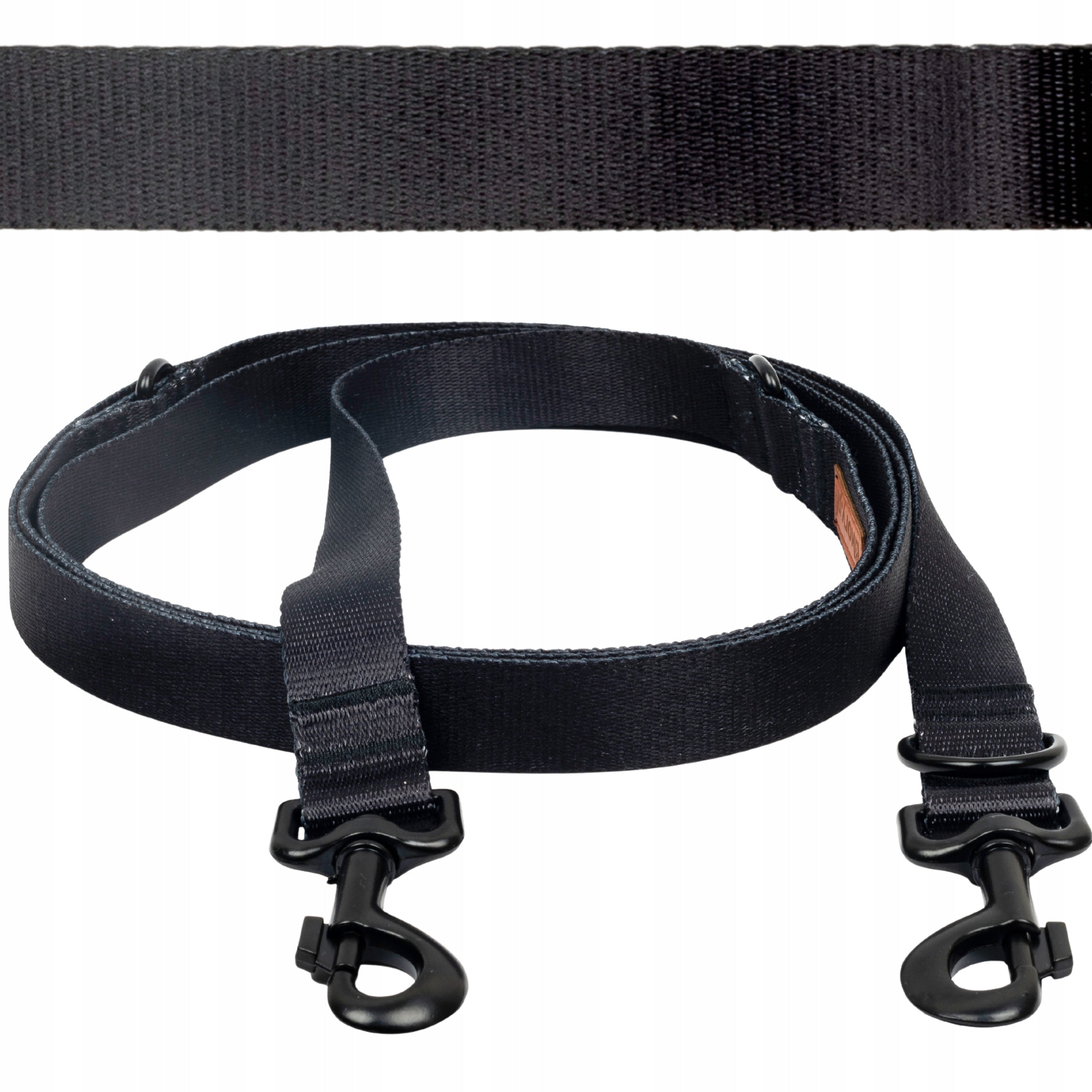 LANYARD 500 cm for dog up to 20 kg spike TAPE 20 mm Ukory BLACK