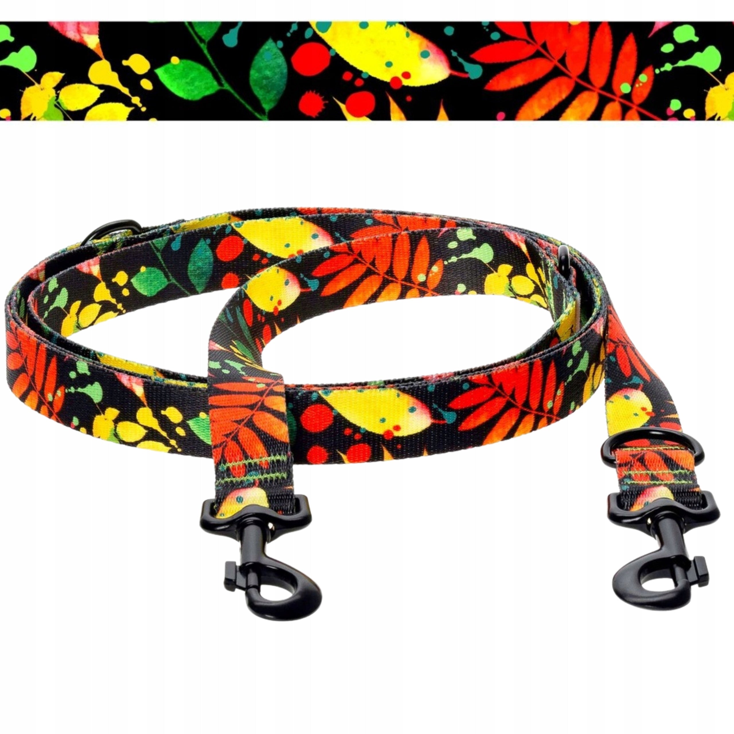 LANYARD ADJUSTABLE 3 meters LARGE DOG Shepherd Ukory BLACK print