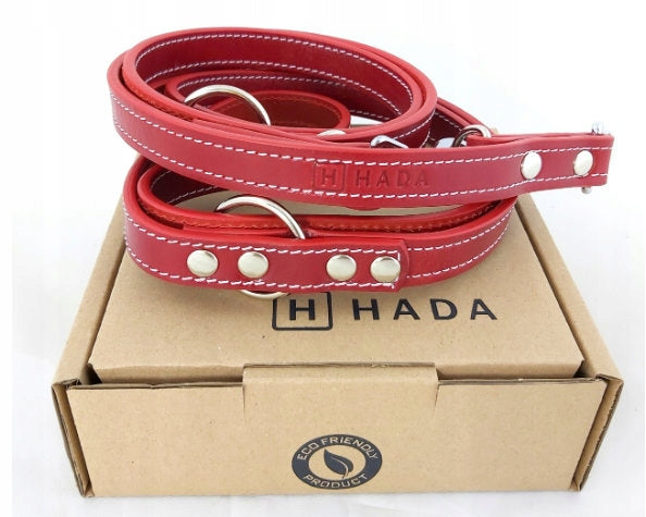 LANYARD ADJUSTABLE DETACHABLE LEATHER HADA RED