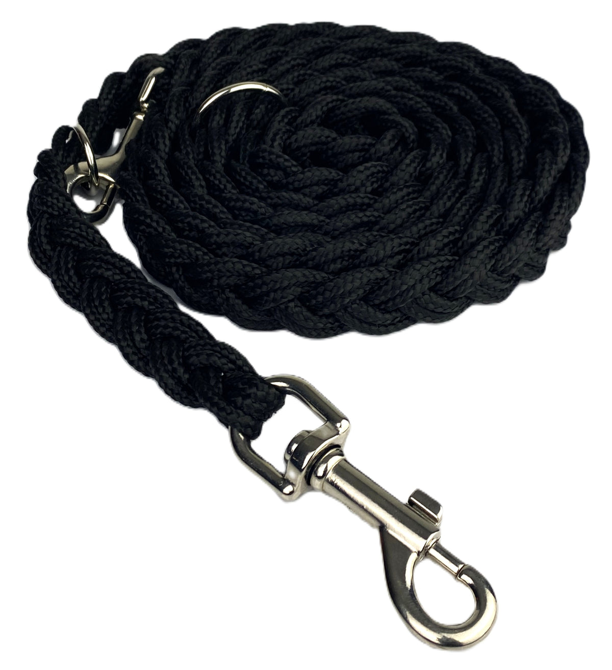 LANYARD BRAIDED WITH CORD BRAID 240 CM / 20 MM BLACK