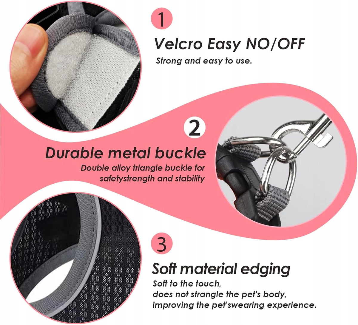 LANYARD CAT HARNESS ADJUSTABLE BREATHABLE MESH WITH REFLECTORS Manufacturer code 0045553803012