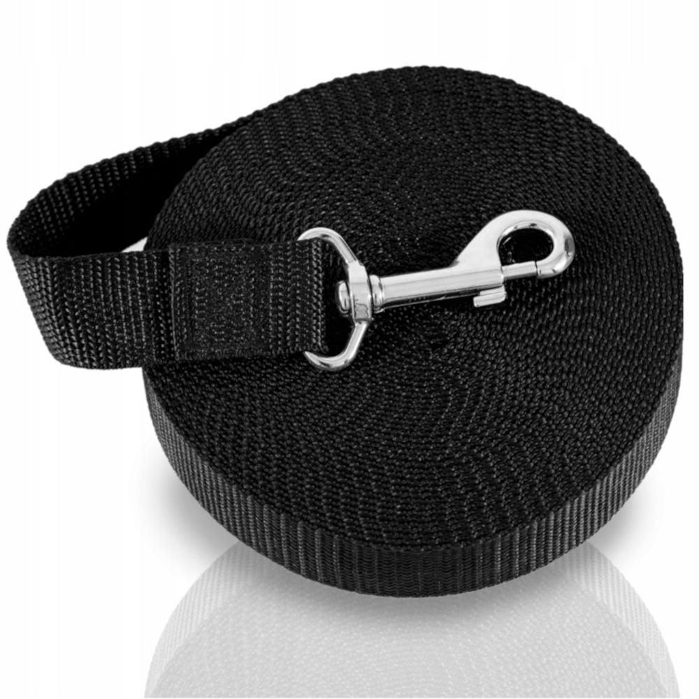 LANYARD DOG TAPE 5m LONG STRONG ROPE TRAINING ROPE THICK DURABLE Manufacturer code VELAN SMYCZ TAŚMA DLA PSA 5m DŁUGA CZARNA