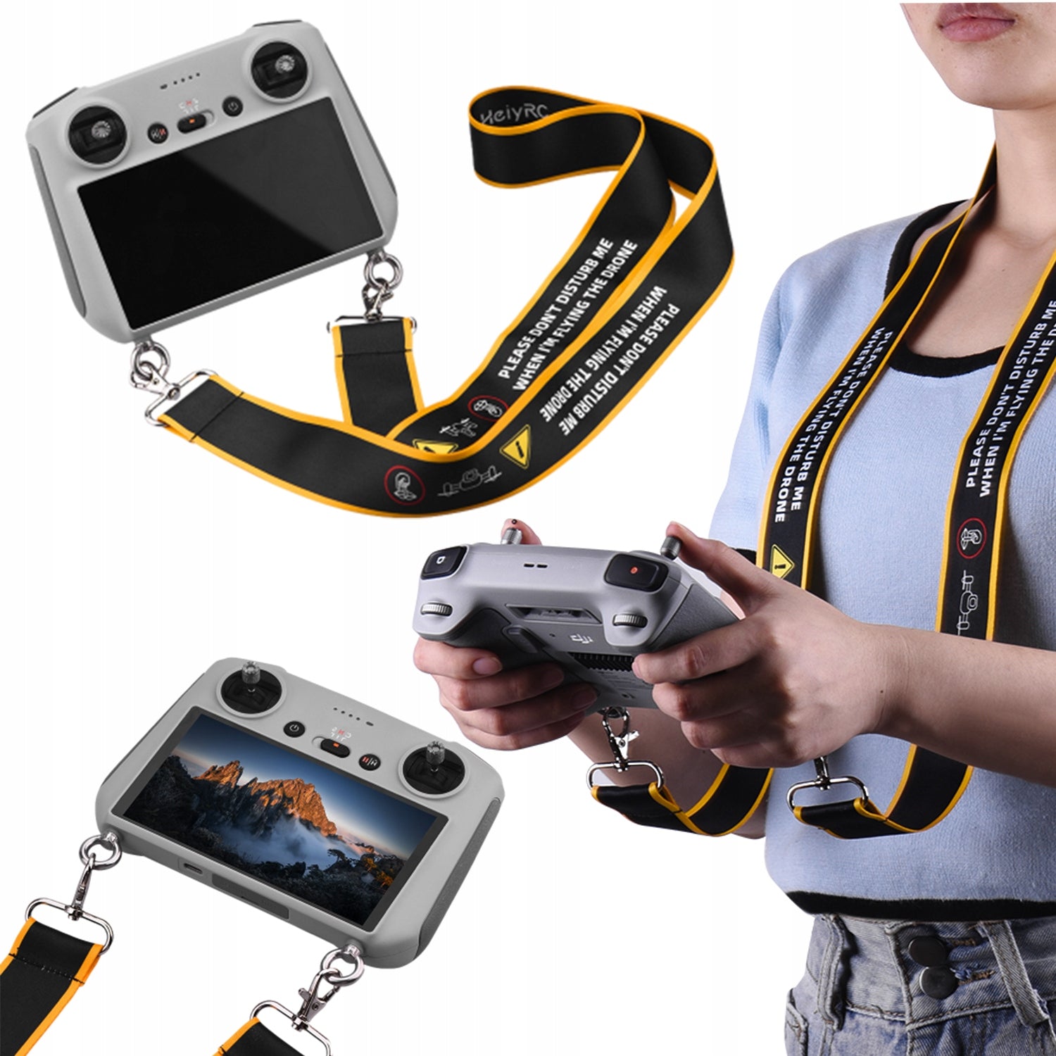 LANYARD HOLDER FOR DJI MINI 3 PRO / AIR 2 CONTROLLER Manufacturer code UCHWYT SMYCZ DO KONTROLERA DJI RC / RC 2