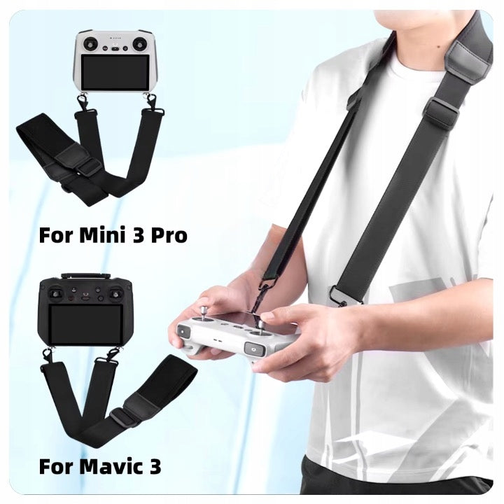 LANYARD HOLDER WIDE ADJUSTABLE FOR REMOTE CONTROL DJI MINI 3 4 PRO / DJI RC / RC 2 Batteries included no