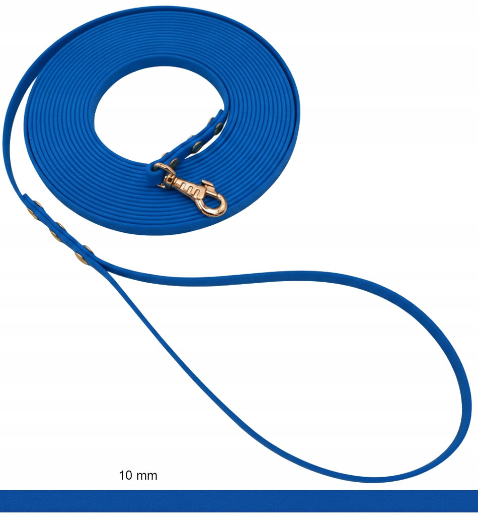LANYARD TRAINING CABLE FOR DOG WATERPROOF BIOTHANE 1cm 600cm 6m BLUE