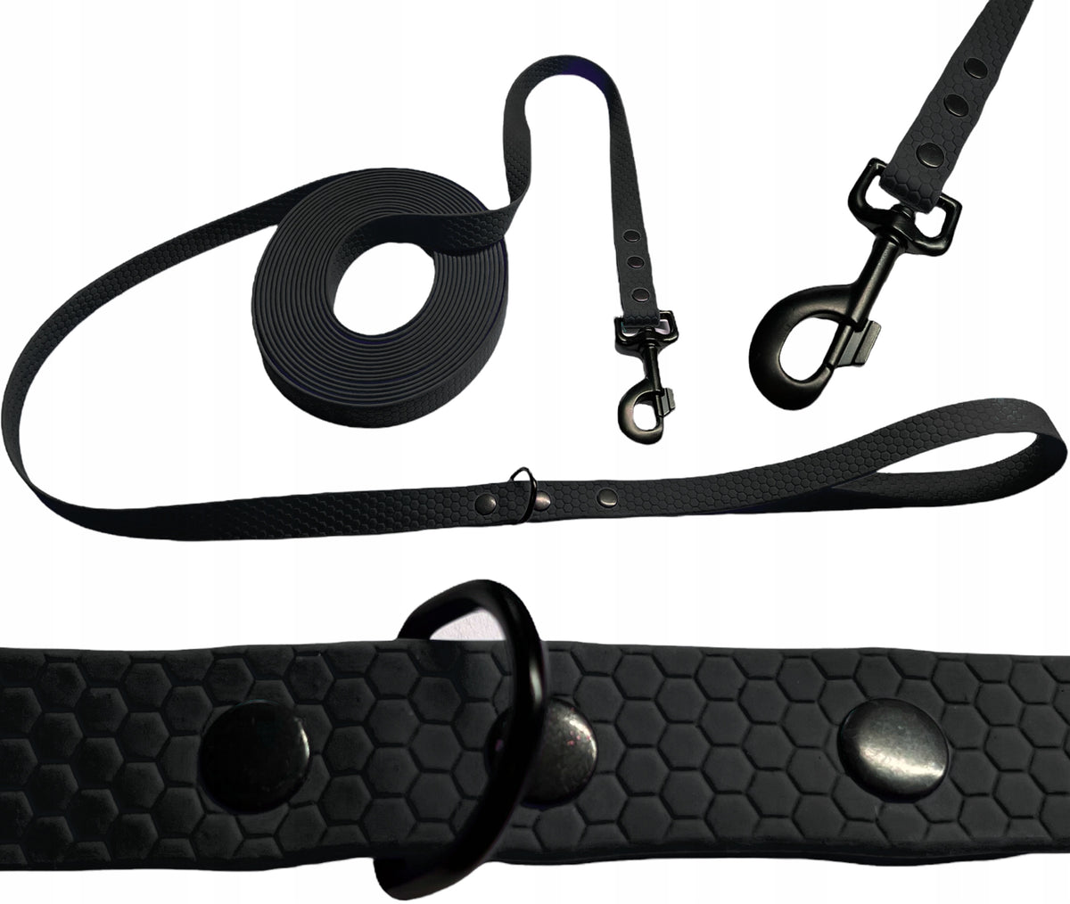 LANYARD WATERPROOF STRONG training rope Biothane PVC 5m 25mm black