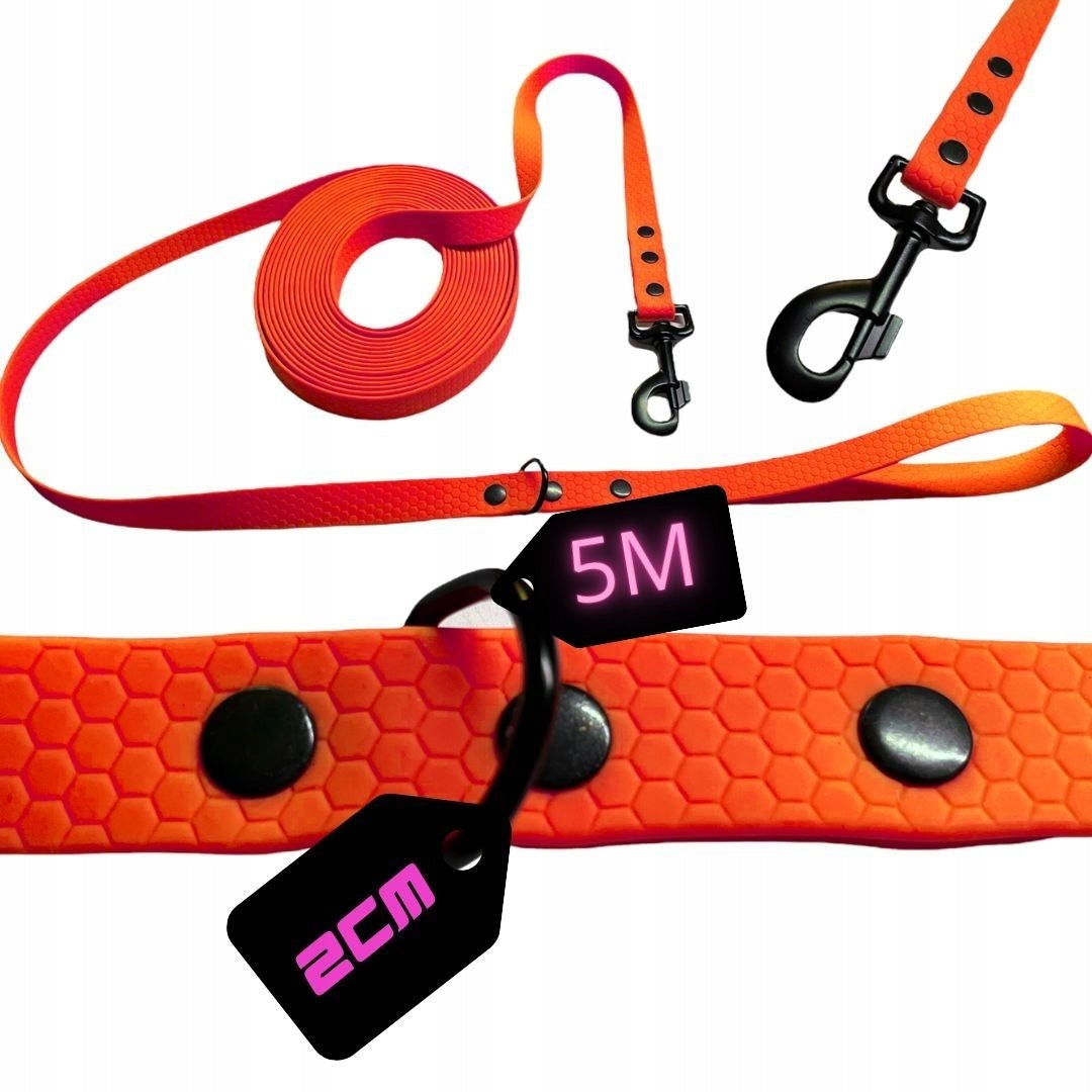 LANYARD WATERPROOF TRAINING BIOTHANE HEXA FOR BIG DOG 5M 20MM