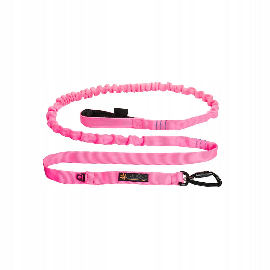 LANYARD WITH SHOCK ABSORBER FOR DOG RUNNING JoQu Canicross Rope Shock PINK