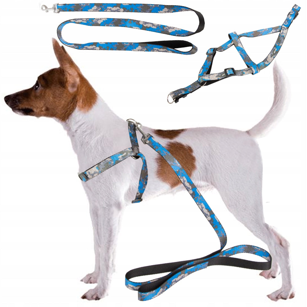 LANYARD WITH SUSPENDERS CAT DOG WALKING HARNESS ADJUSTABLE SIZE COMFORTABLE