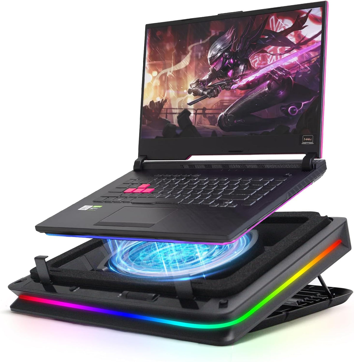 LAPTOP COOLING PAD 15-21 INCH FAN 18CM TOUCH
