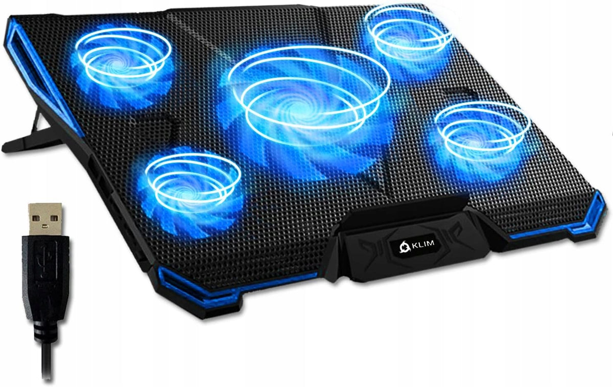 LAPTOP COOLING STAND 5 WINDMILLS 1200-2200RPM 2 USB PORTS