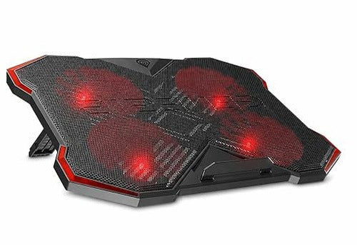 LAPTOP COOLING STAND UP TO 17 3 INCH 4 FANS LED METAL GAMING