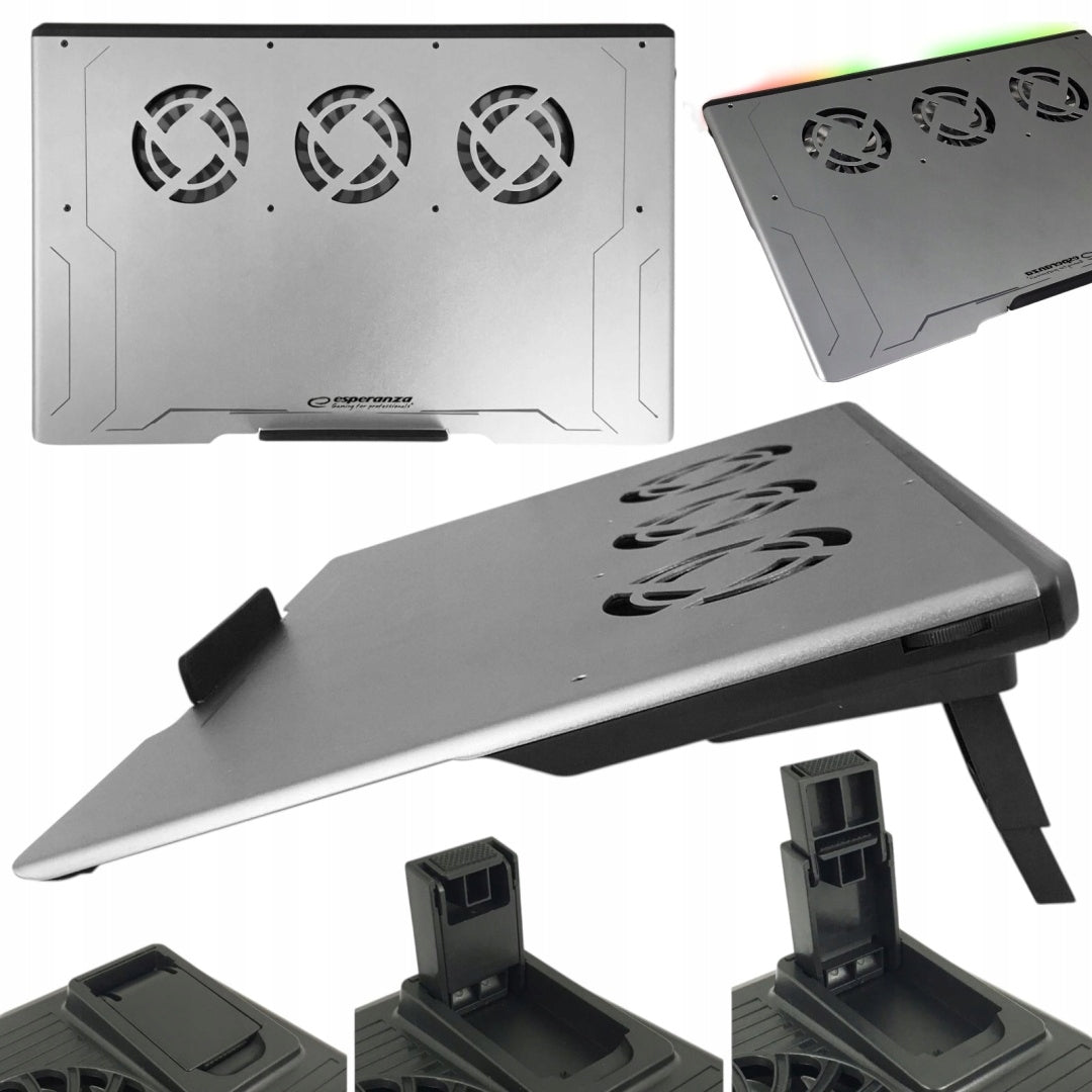 LAPTOP COOLING STAND UP TO 19'' LED BACKLIT GAMING NOTEBOOK