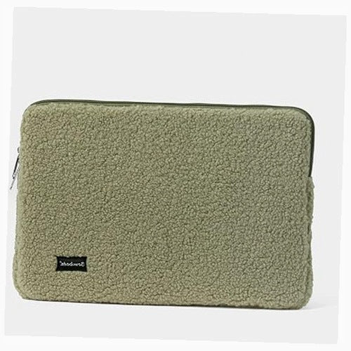 LAPTOP COVER 15 16 INCH FUR GREEN VELVET PROTECTION