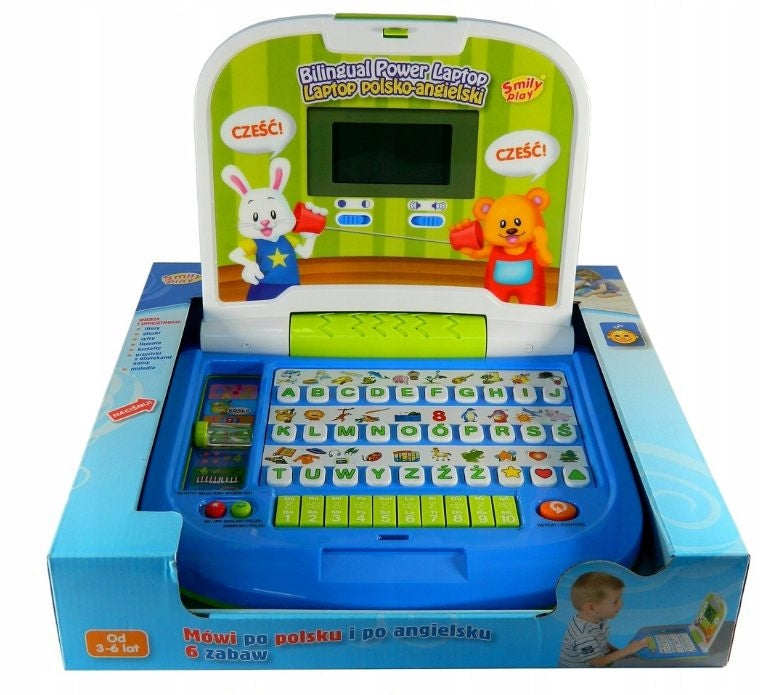 Smily Play dvikalbis interaktyvus nešiojamasis kompiuteris, lenkų – anglų