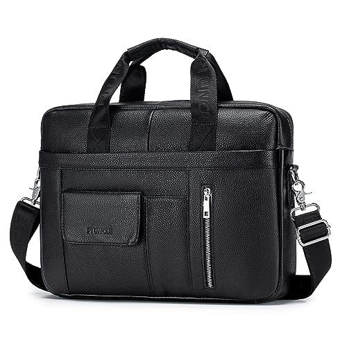 LAPTOP FILE LEATHER MEN'S COURIER BAG FOR WORK 15 6 INCH Brand no brand