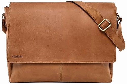 LAPTOP LEATHER BAG UP TO 15 INCHES MEN'S WOMEN'S HOME