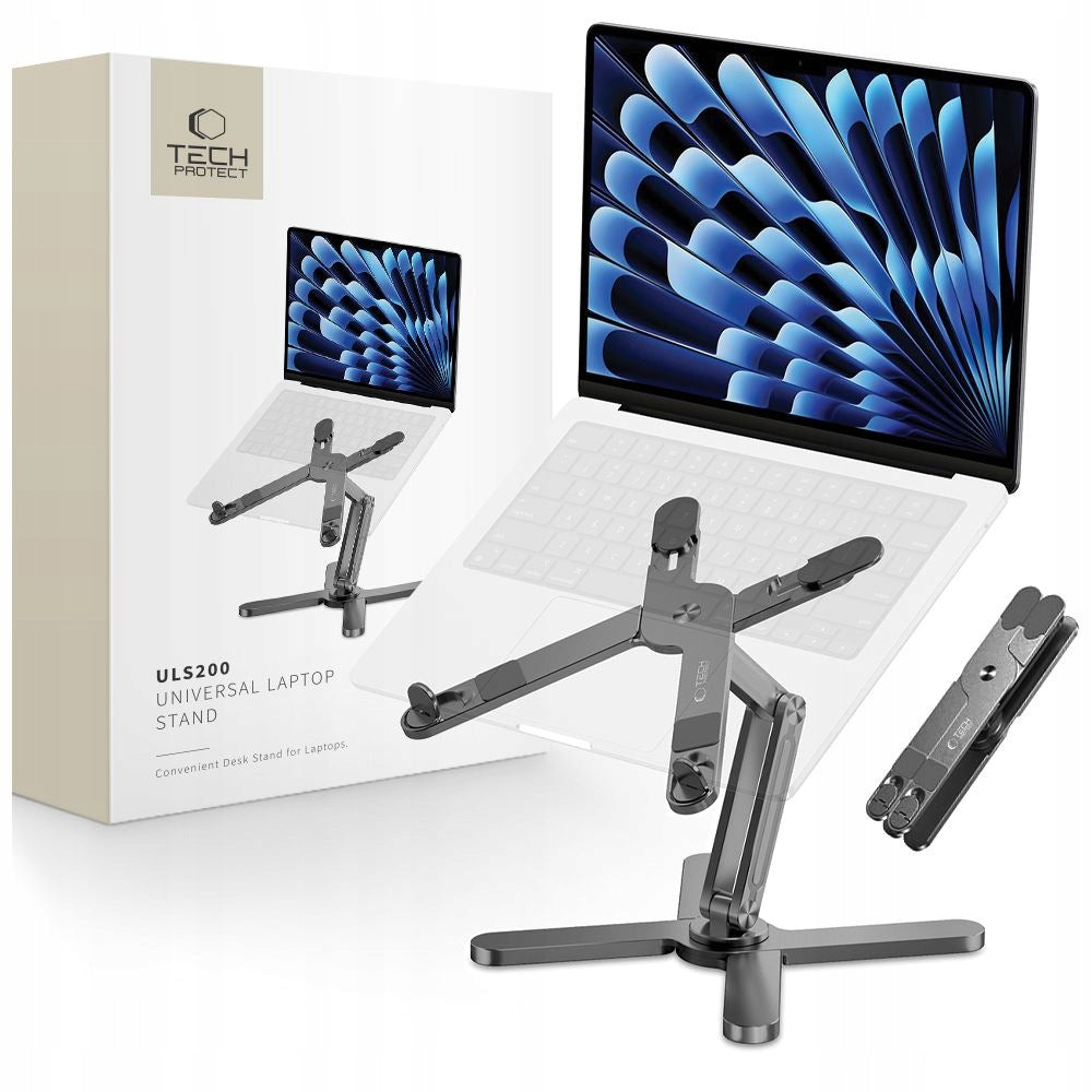 LAPTOP STAND ALUMINUM ADJUSTABLE UP TO 16'' GREY DESK STAND UN