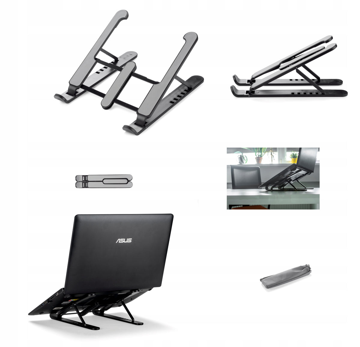 LAPTOP STAND FOLDING PORTABLE + CASE