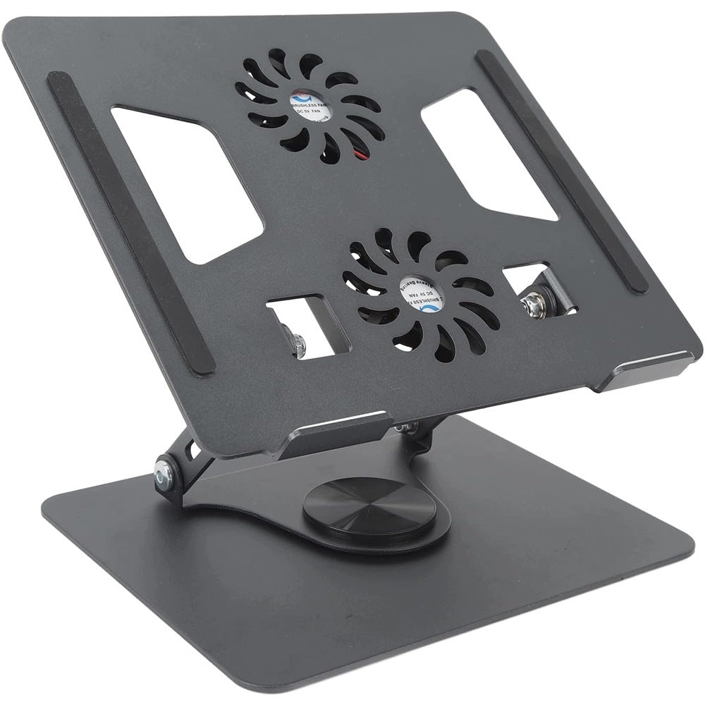 LAPTOP STAND ROTATING 360 ALUMINUM COOLING FAN Packaging status original