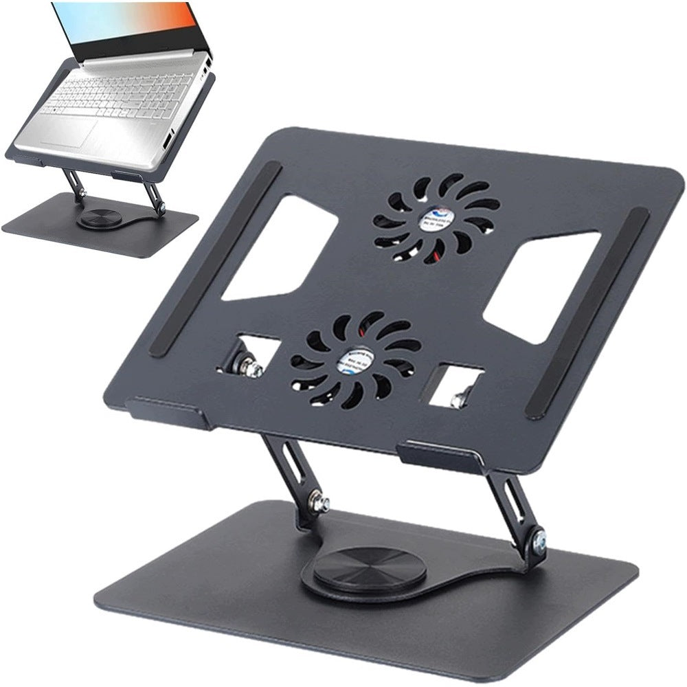 LAPTOP STAND ROTATING 360 ALUMINUM COOLING FAN