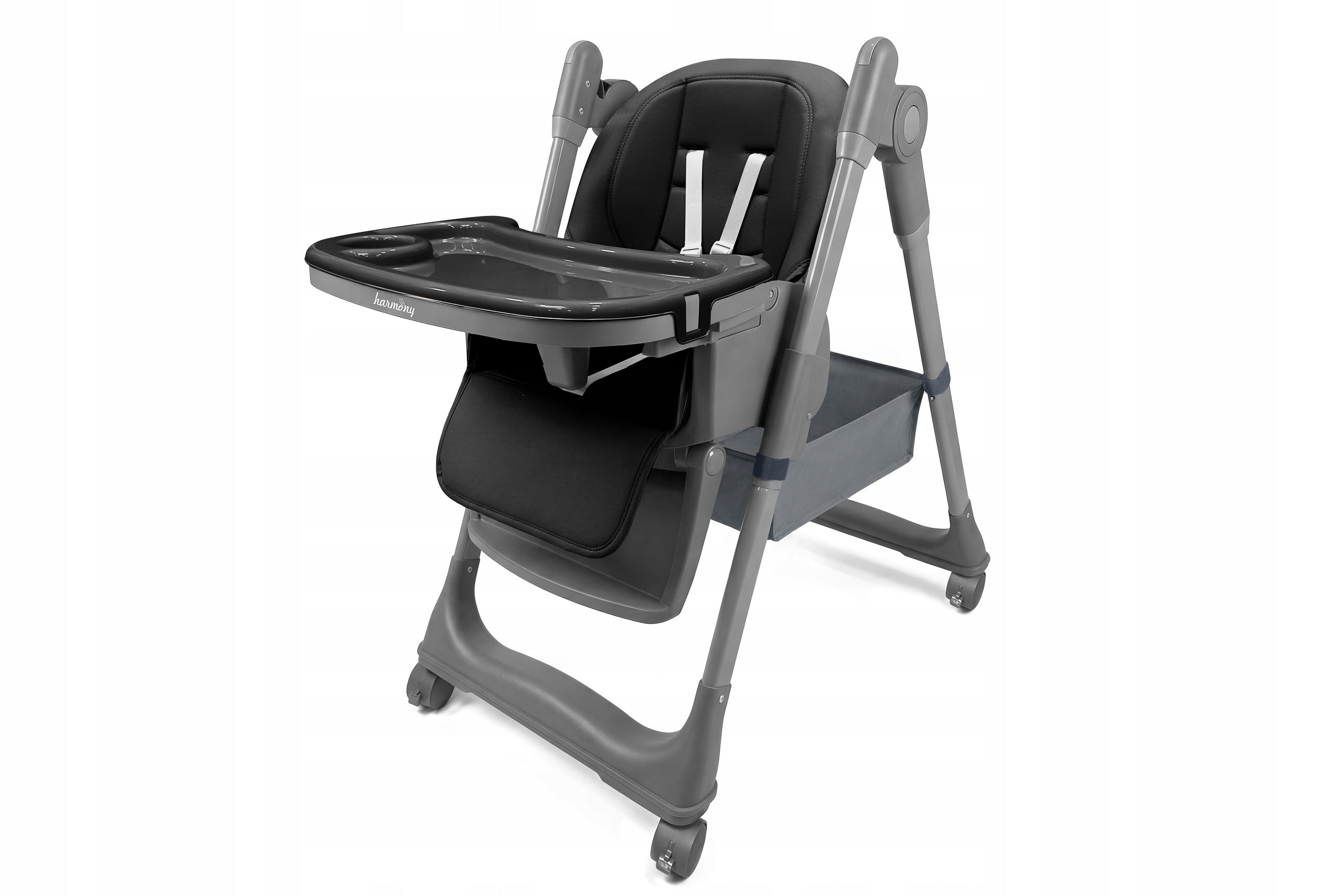 LARGE 5IN1 FOLDING HIGHCHAIR WITH LOWERING FUNCTION BLACK Color black