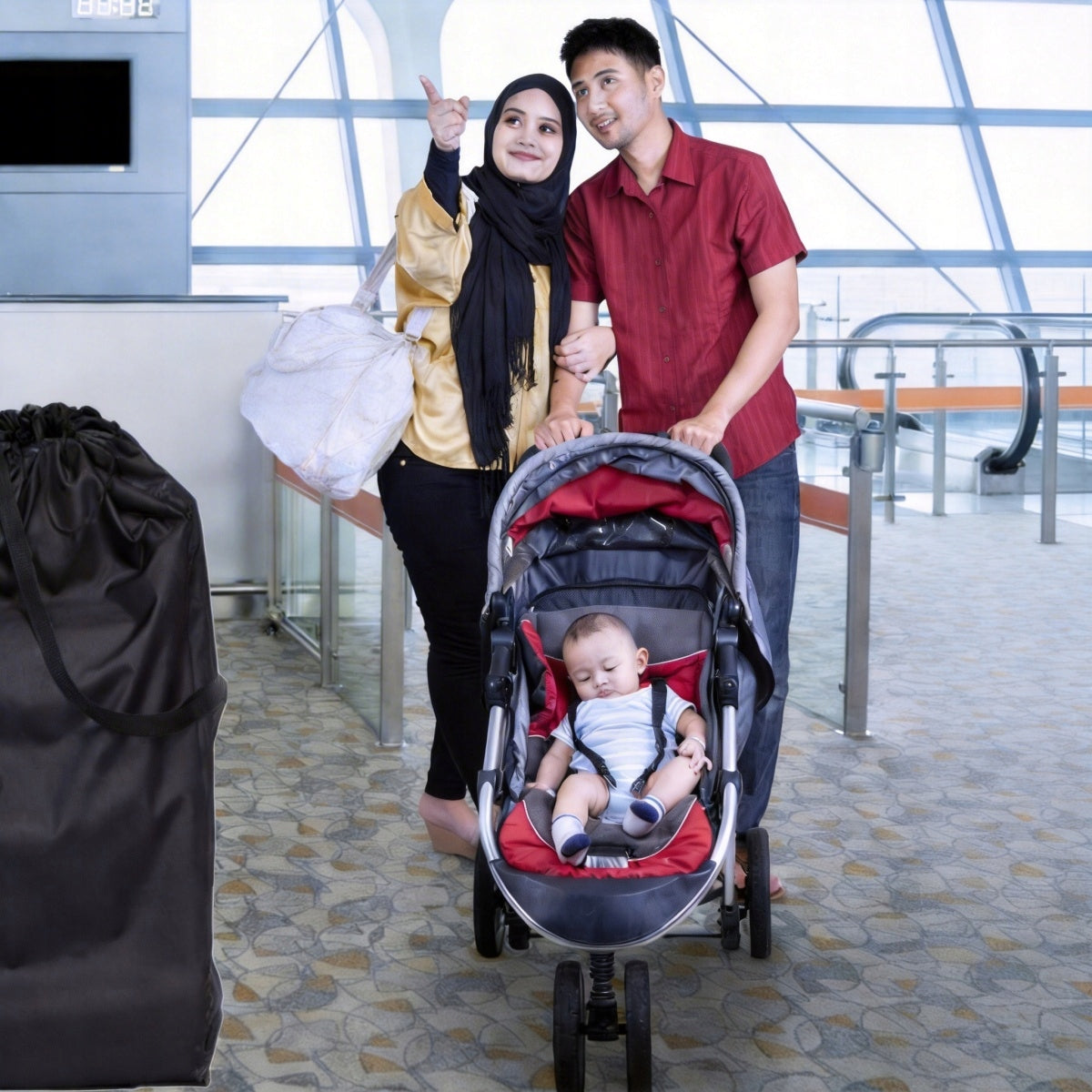 LARGE AIRPLANE TROLLEY COVER PROTECTIVE, STRONG 127 cm Height 127 cm
