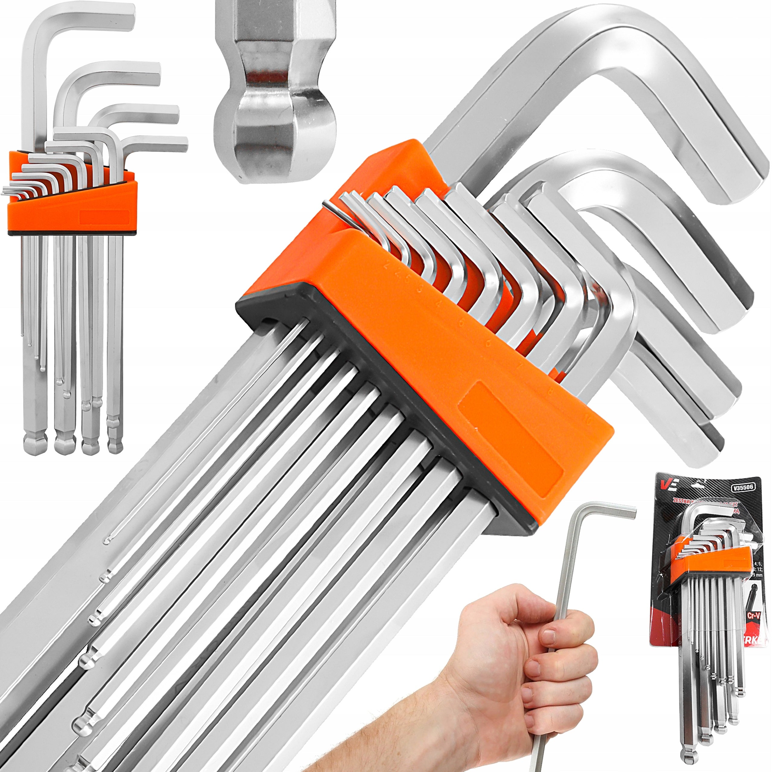 LARGE ALLEN WRENCHES ALLEN WRENCH SET ALLEN WRENCHES WITH BALL 2-19mm