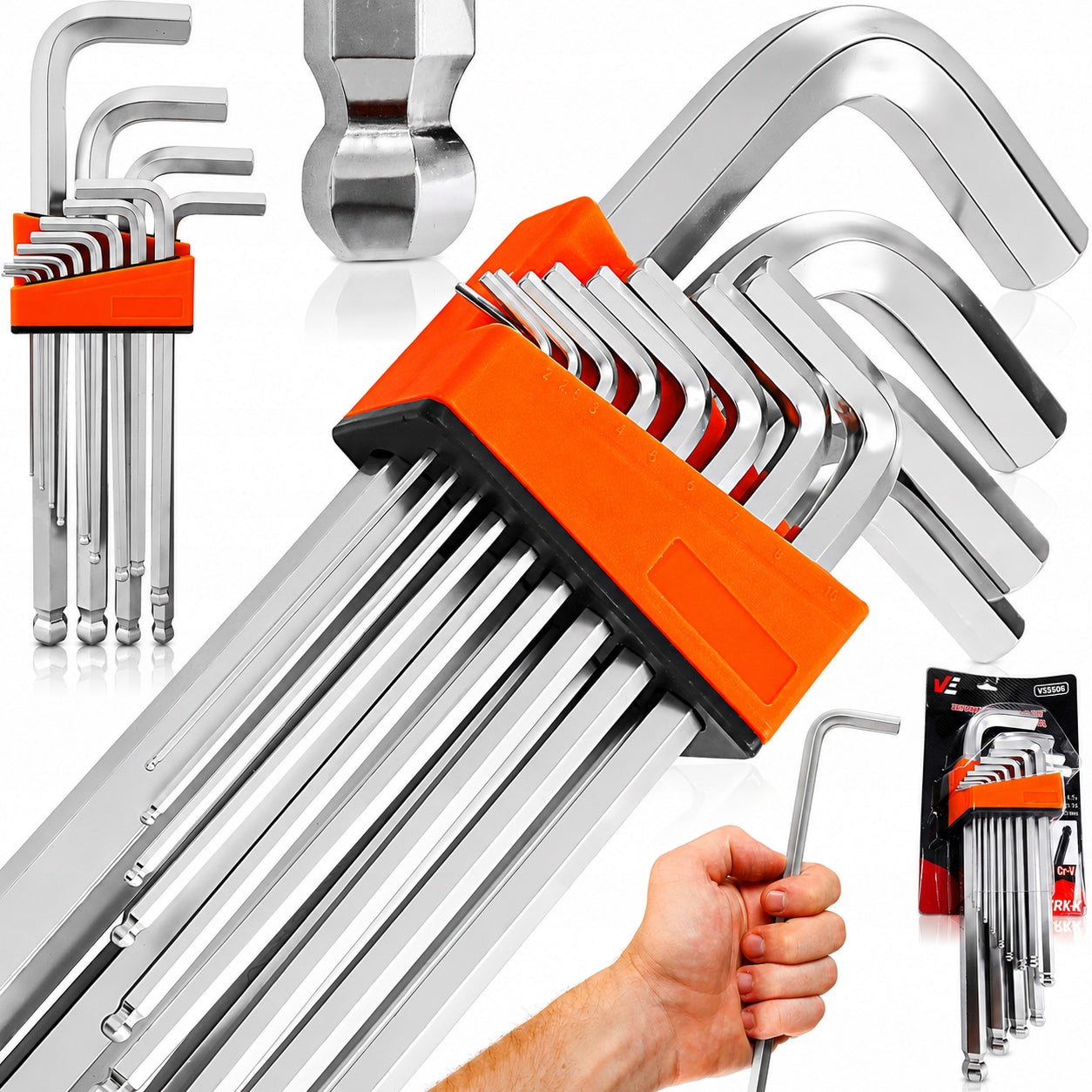 LARGE ALLEN WRENCHES ALLEN WRENCH SET ALLEN WRENCHES WITH BALL 2-19mm