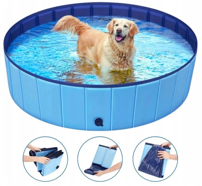 LARGE ANIMAL DOG POOL CHILDREN GARDEN 160cm XXXL FOLDING STRONG
