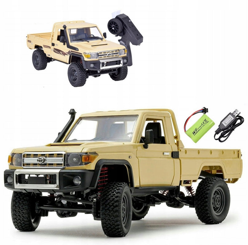 LARGE AUTO REMOTE CONTROLLED TOYOTA LAND CRUISER 4X4 R/C 1:12 REMOTE CONTROL 2,4 GHz