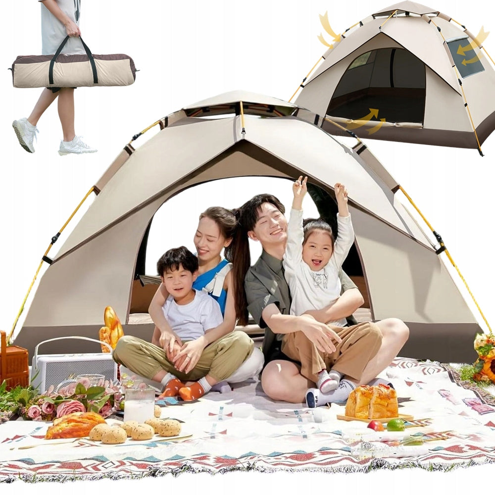 LARGE AUTOMATIC CAMPING TENT POP UP 2-3OS WATERPROOF