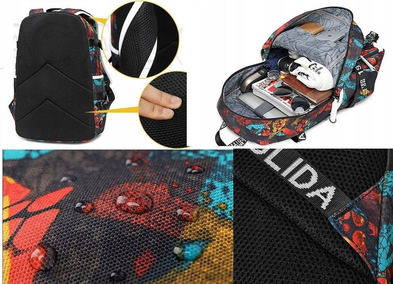 LARGE BACKPACK CRISTIANO RONALDO WATERPROOF PATTERNS
