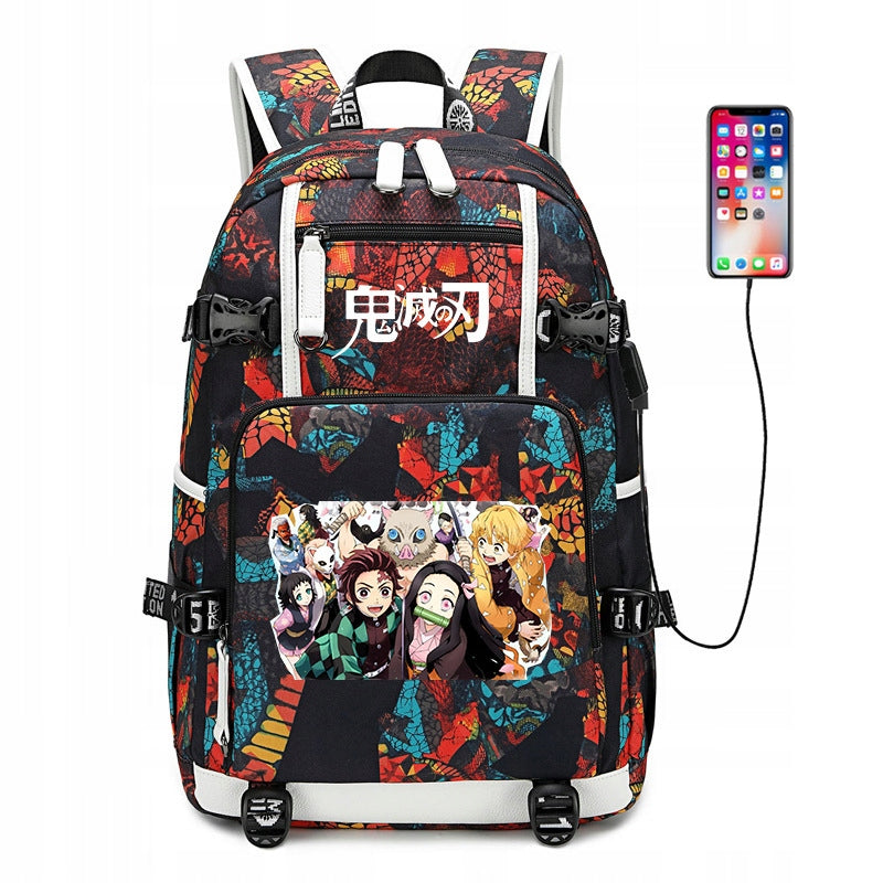 LARGE BACKPACK Demon Slayer WORLD WATERPROOF PATTERNS NEW Packaging status original