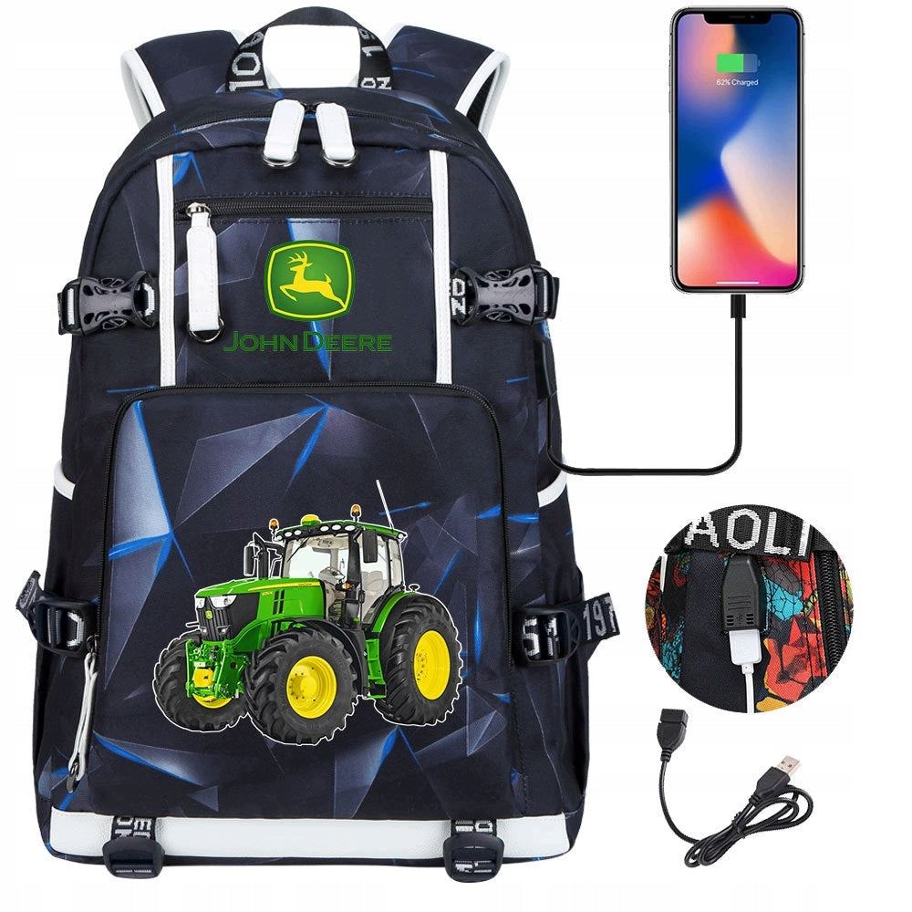 LARGE BACKPACK JOHN DEERE WORLD WATERPROOF PATTERNS NEW