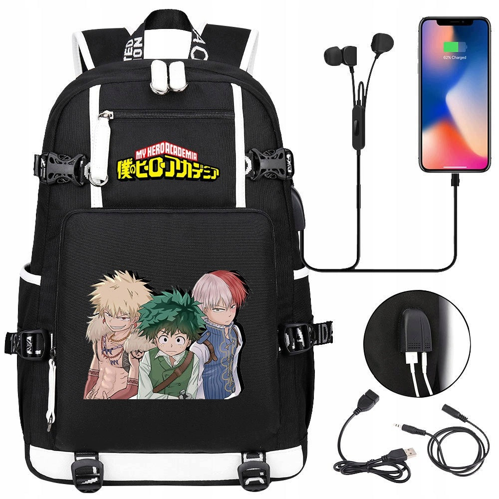 LARGE BACKPACK My Hero Academia WATERPROOF PATTERNS high quality Manufacturer code tyu6yjnfg