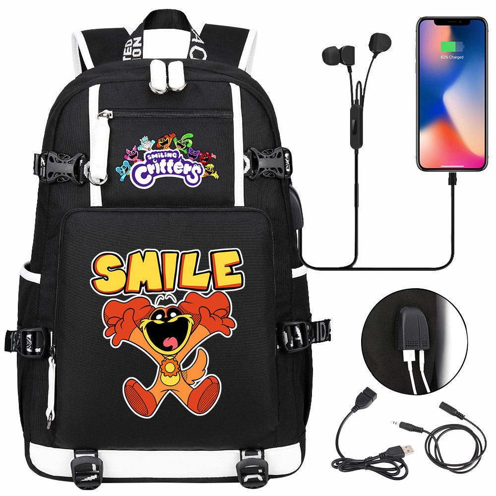 LARGE BACKPACK Smiling Critters WATERPROOF PATTERNS high quality Manufacturer code rtu67urfg