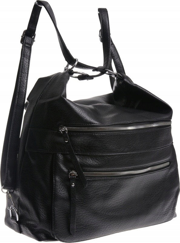 LARGE BAG WOMEN'S BACKPACK BAG 3 IN 1 black Brand no brand