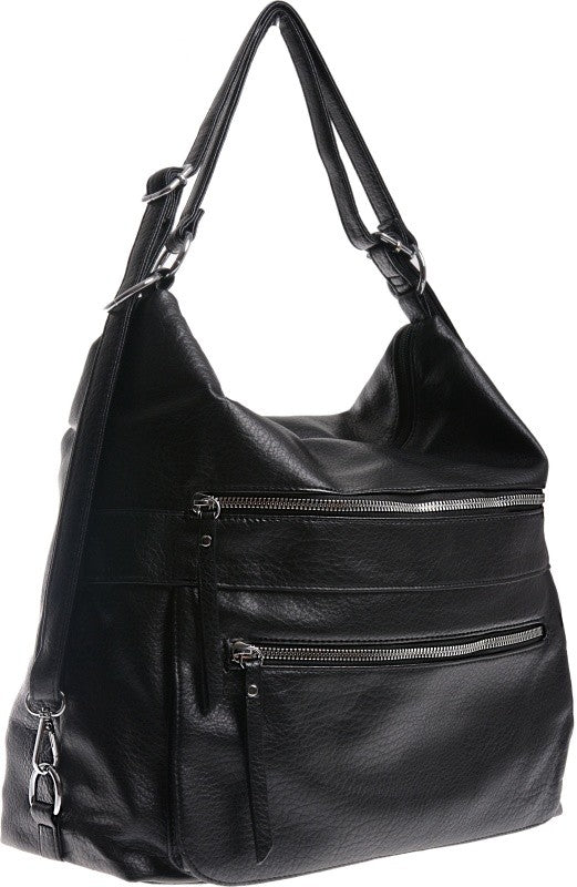 LARGE BAG WOMEN'S BACKPACK BAG 3 IN 1 black