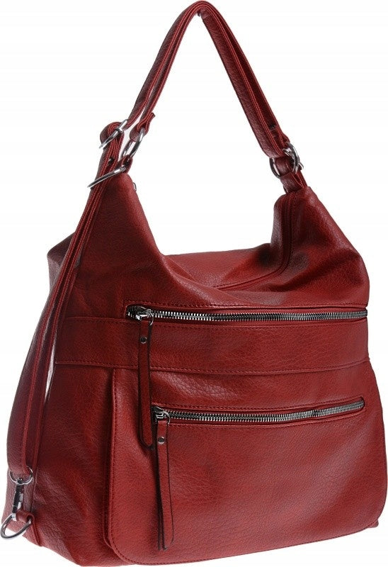 LARGE BAG WOMEN'S BACKPACK BAG 3 IN 1 red