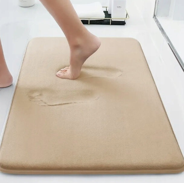 LARGE BATHROOM MAT SHOWER RUG BATH BED SOFT BEIGE 50X80 Shape rectangle